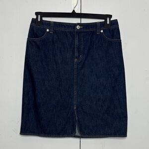 Lands’ End denim jean skirt size 10